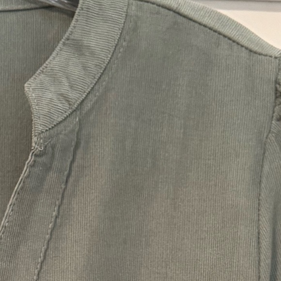 Corduroy Long Sleeve Tiered Dress Size L with Pockets - Picture 3 of 6